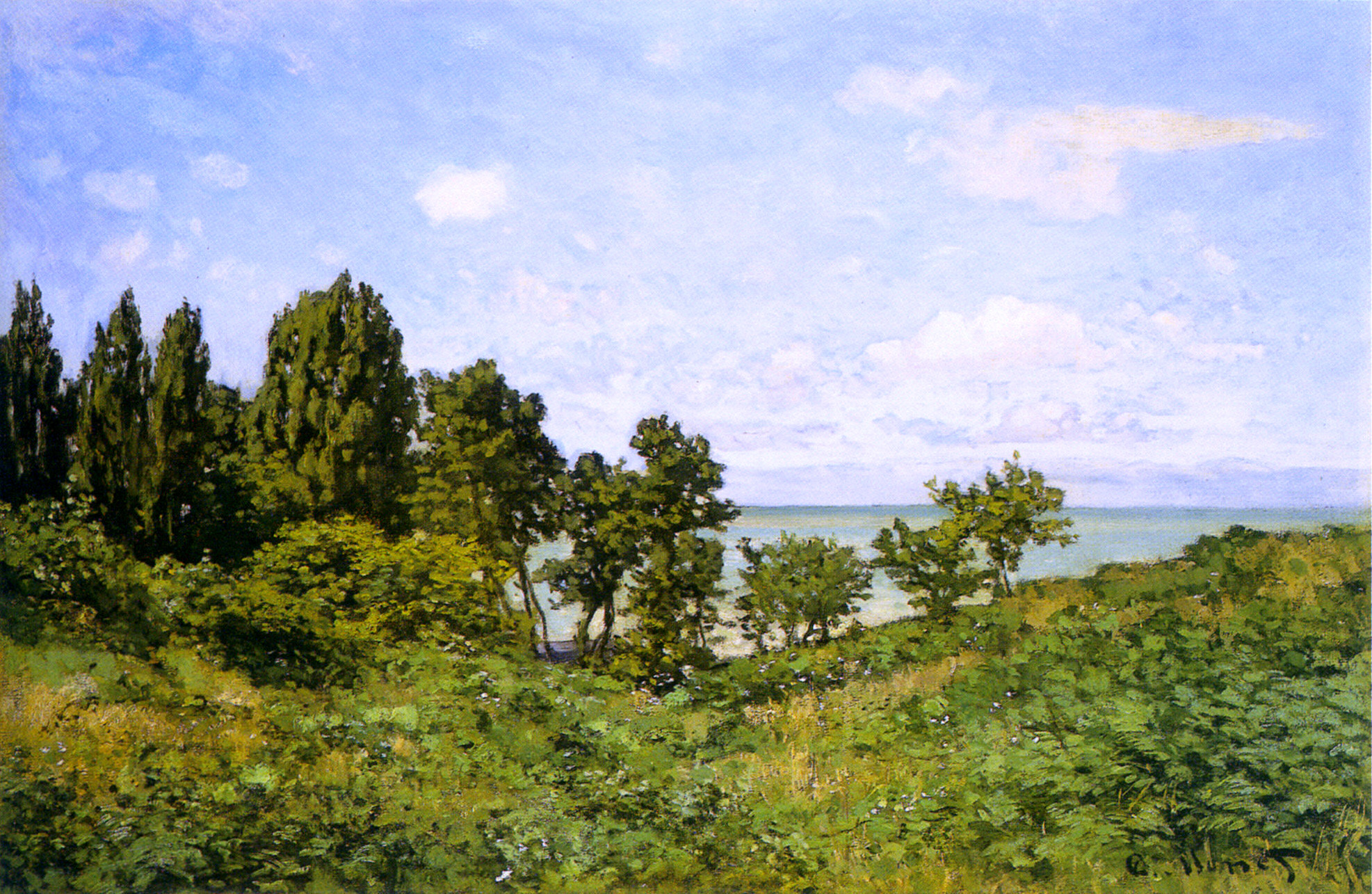 By the Sea by Claude Monet