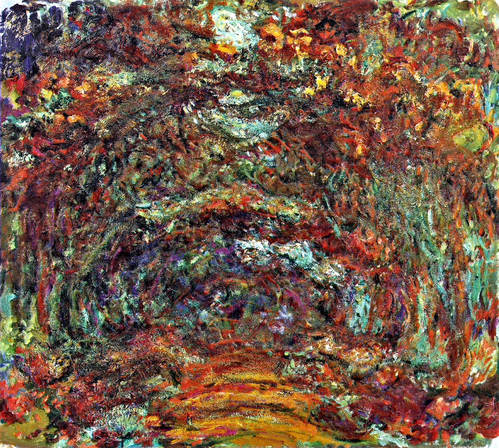 The Rose Path, Giverny - Claude Monet - WikiArt.org - encyclopedia of