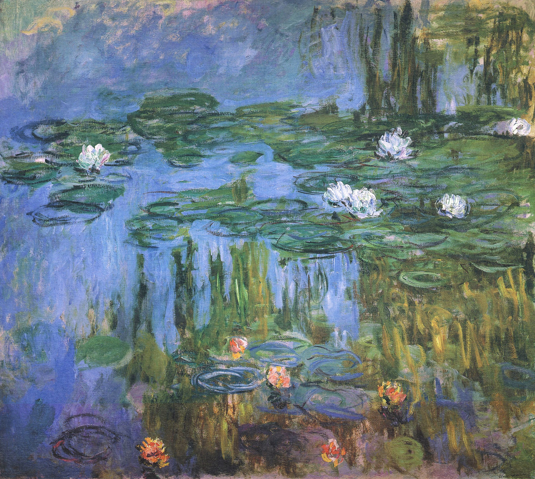 Water Lilies - Claude Monet - WikiArt.org - Encyclopedia Of Visual Arts