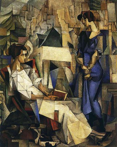Portrait of Two Women - Diego Rivera