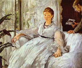 The reading - Edouard Manet