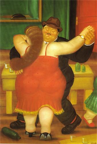 Couple Dancing - Fernando Botero