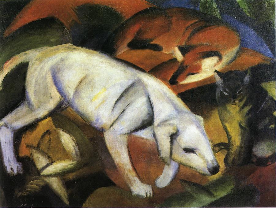 A Dog Franz Marc Encyclopedia Of Visual Arts