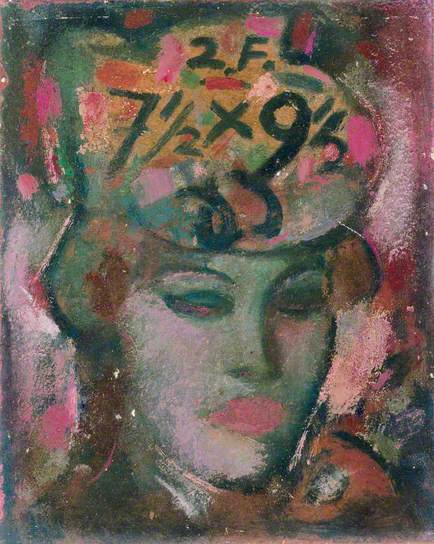 Woman in Hat - John Duncan Fergusson - woman-in-hat-1950
