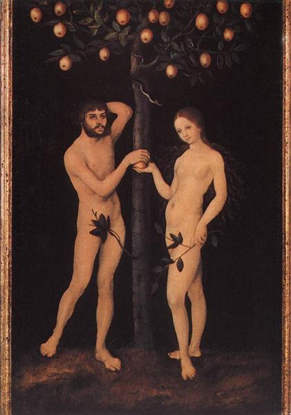 Adam and Eve - Cranach the Elder Lucas 