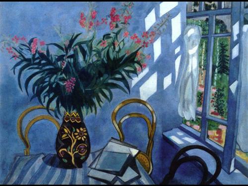 Interior with Flowers - Marc Chagall