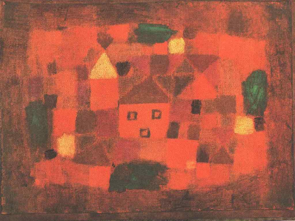 Landscape With Sunset - Paul Klee - WikiArt.org - Encyclopedia Of ...