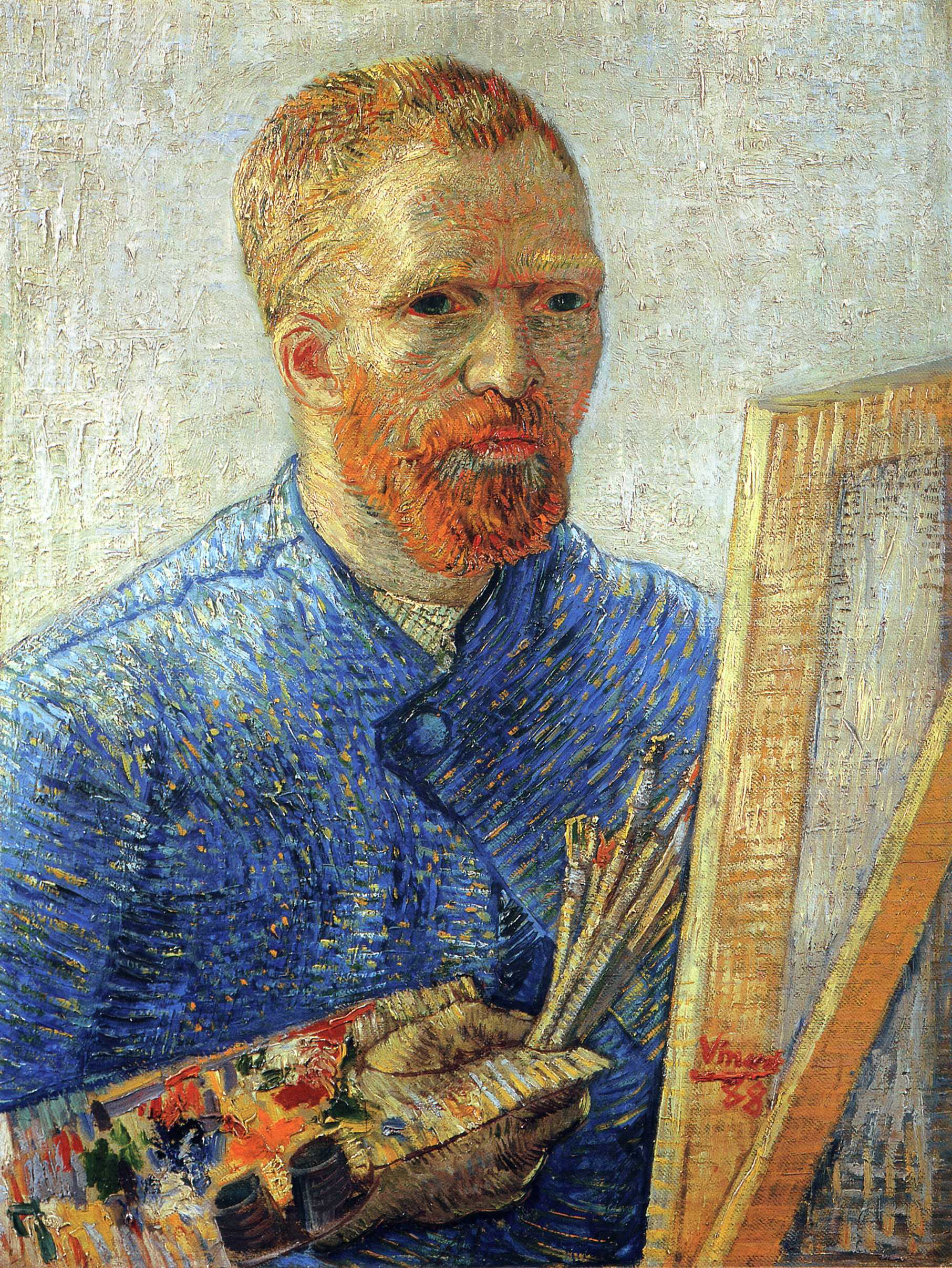 Self Portrait As An Artist Vincent Van Gogh WikiArt 