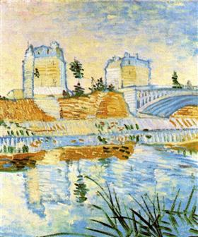 El Sena con el Pont de Clichy, Vincent van Gogh