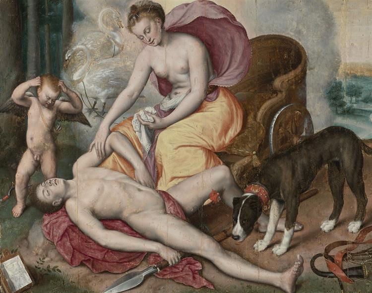 Venus and Adonis - Marten de Vos