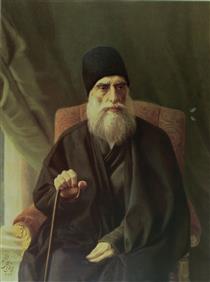 Retrato de Ali Reza Khan Azod al-Molk - Kamal-ol-molk