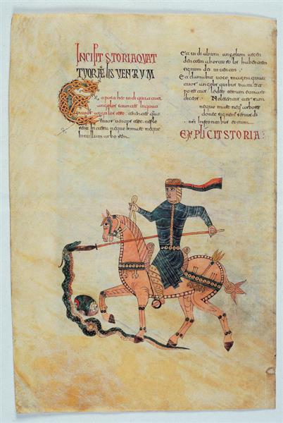 The rider defeating the snake, c.975 - Энде