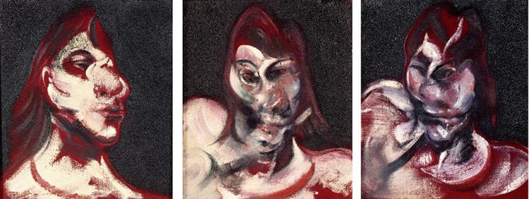 Three Studies for Portrait of Henrietta Moraes, 1963 - Francis Bacon