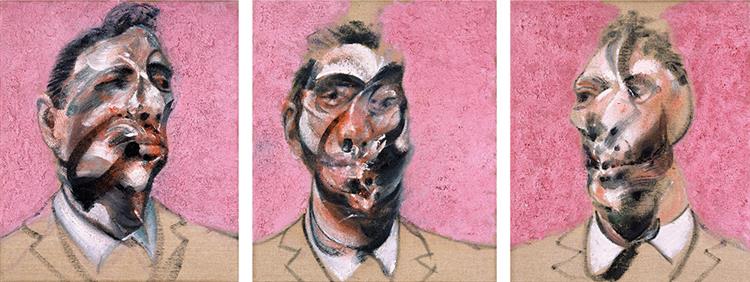 Three Studies for Portrait of George Dyer (on pink ground), 1964 - Francis Bacon