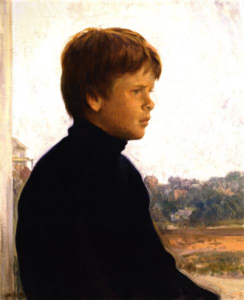 Portrait of a Boy (Ted), c.1902 - Джозеф Родефер Де Камп