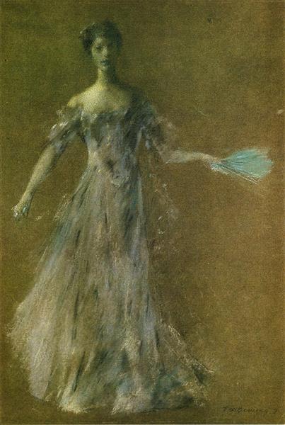 Lady in Lavender Dress, 1910 - Thomas Wilmer Dewing