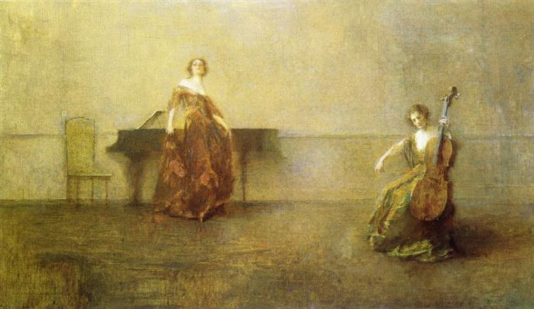 The Song and the Cello, 1910 - Thomas Wilmer Dewing