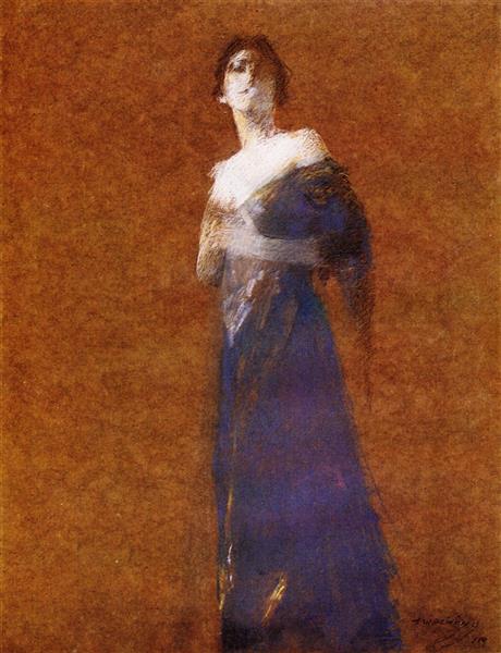 Woman in Blue, 1920 - Thomas Dewing
