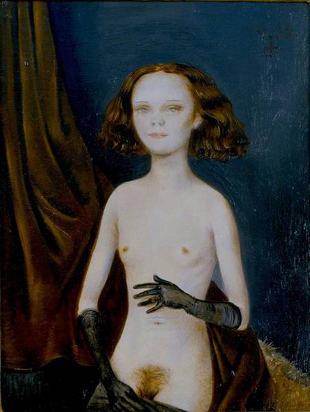 Nude Girl with Gloves, 1932 - Отто Дикс