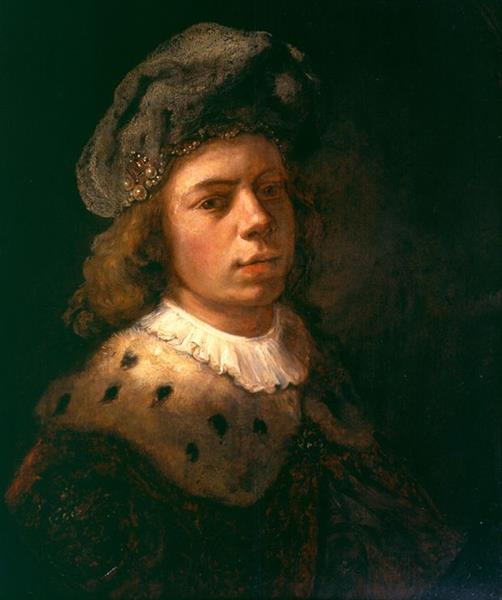 Self-portrait with Turban, 1644 - Самюэл ван Хогстратен