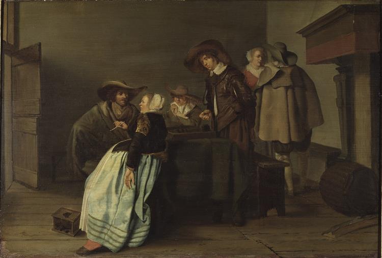 A Conversation, 1628 - Питер Кодде
