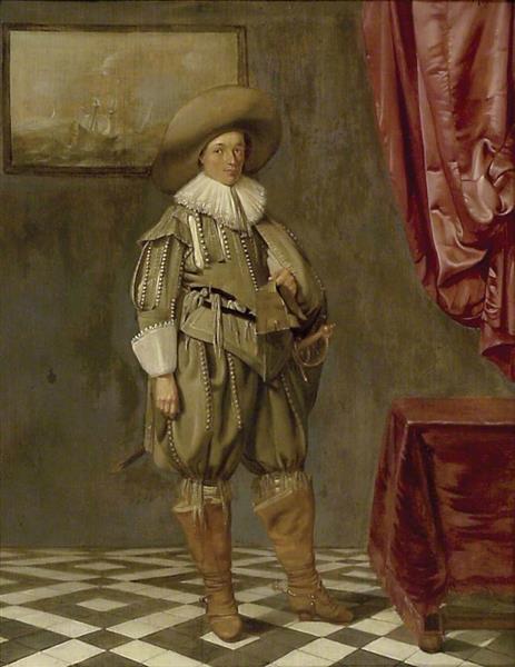 Portrait of a Young Man Standing, 1625 - Pieter Codde