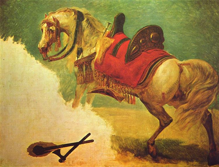 The Horse of Mustapha Pasha, 1810 - Антуан-Жан Гро