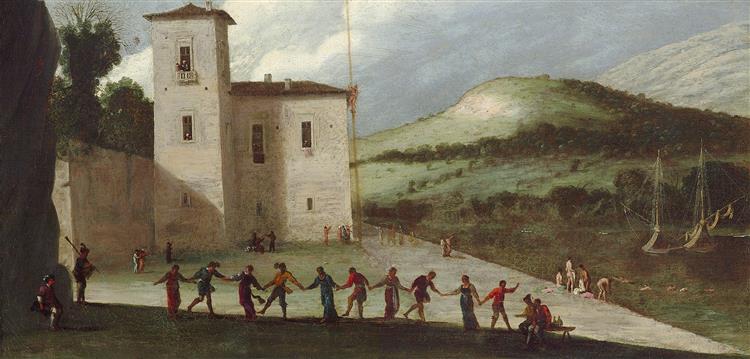 Festivities on the Coast (Calendimaggio), c.1620 - Agostino Tassi