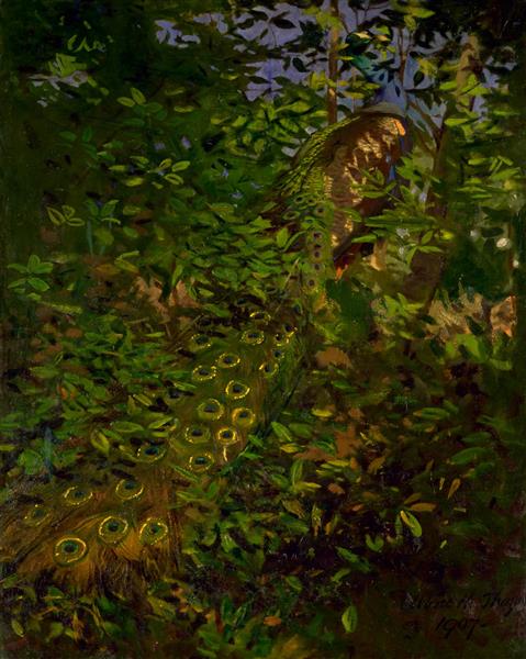 Peacock in the Woods, 1907 - Abbott Handerson Thayer