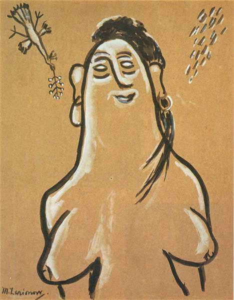 Venus with a Bird, c.1930 - Mijaíl Lariónov