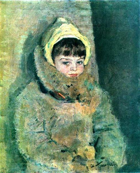 Girl in a Fur Coat, 1946 - Sergiy Grigoriev