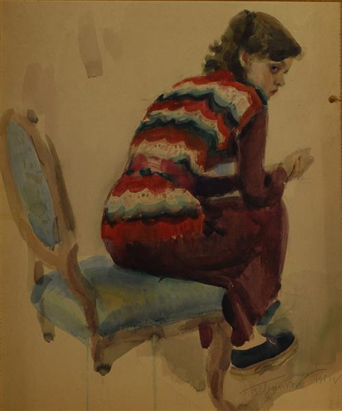 Portrait of a Girl, 1963 - Григорьев, Сергей Алексеевич