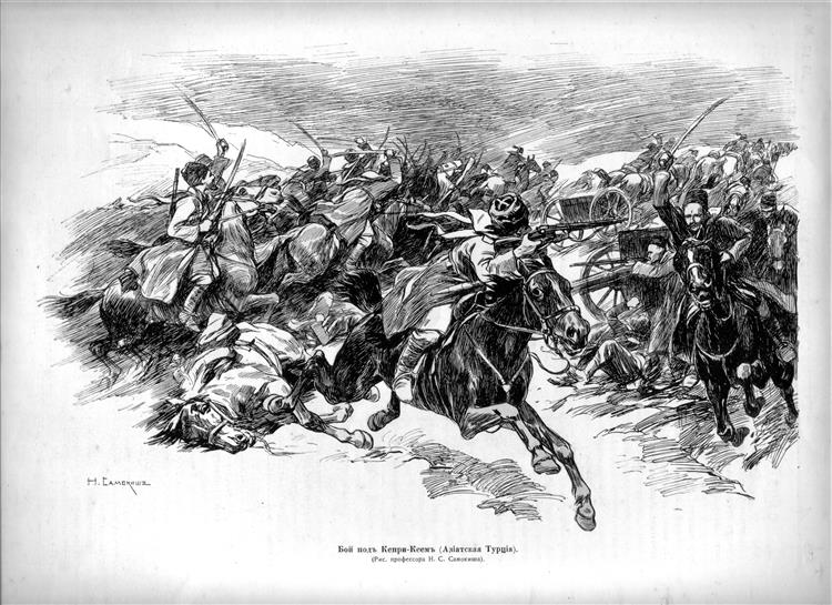 The Battle Under Kepri Kay, 1914 - Mykola Samokysh