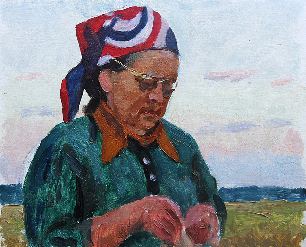 Portrait of Artist's Mother, c.1960 - Виктор Васильевич Шаталин