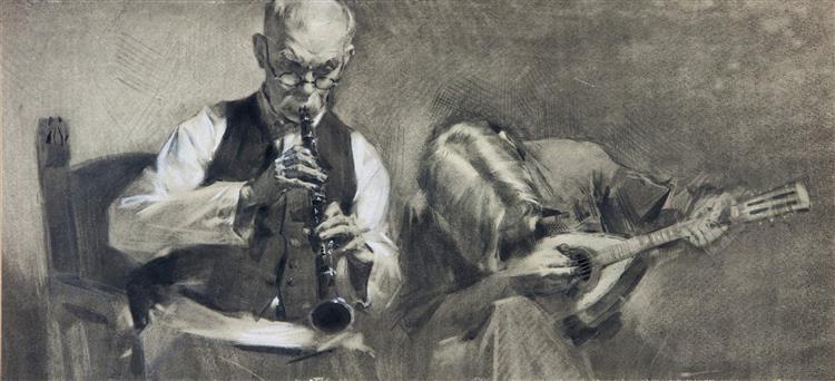 Musicians, c.1950 - Victor Zaretsky