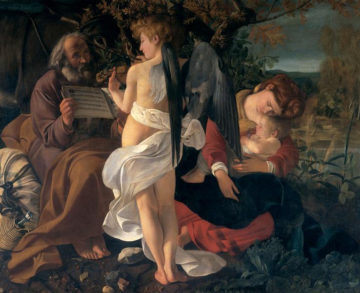 Rest on the Flight into Egypt, c.1597 - Caravaggio