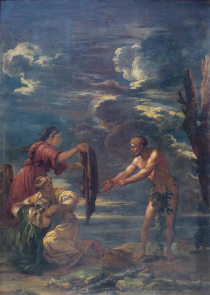 odysseus and Nausicaa, 1655 - Сальватор Роза