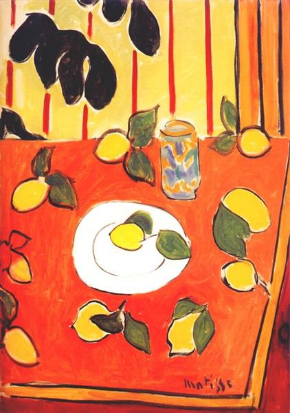 Чорний філодендрон і лимони, 1943 - Анрі Матісс