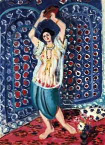 Odalisque Au Tambourin Harmonie En Bleu - Henri Matisse