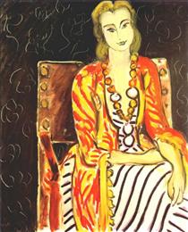 Persian Robe and Large Amber Necklace - Henri Matisse