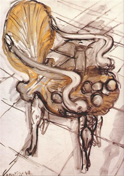 Venetian Armchair with Fruits, 1942 - 馬蒂斯