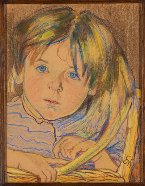 Child's Head, 1900 - 斯坦尼斯拉夫·维斯皮安斯基