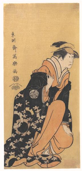 Kabuki Actor Nakamura Kumetarō II as Minato, Wife of Yura Hyōgonosuke in the Play Shinrei Yaguchi No Watashi', 1794 - 東洲齋寫樂