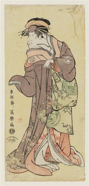 Segawa Kikunojō III as the Courtesan Katsuragi, 1794 - Тосюсай Сяраку