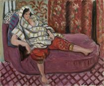 Жінка на рожевому дивані - Анрі Матісс