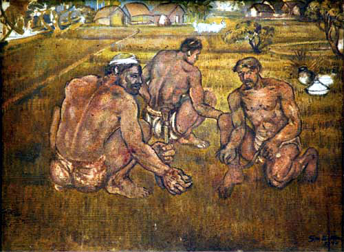 Peasants at Work, 1975 - Sheikh Mohammed Sultan