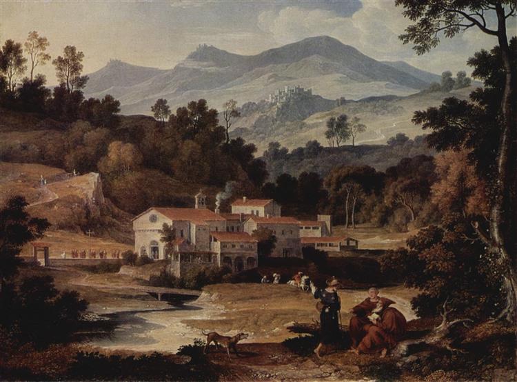 Das Kloster San Francesco Im Sabinergebirge Bei Rom, 1812 - Joseph Anton Koch