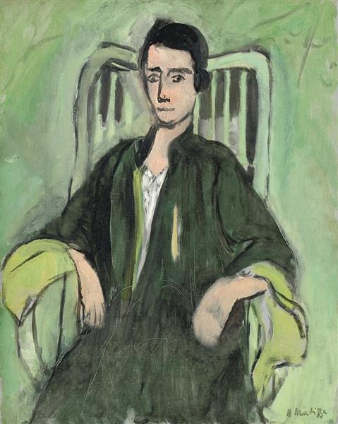 Renée, Green Harmony, 1923 - Анри Матисс