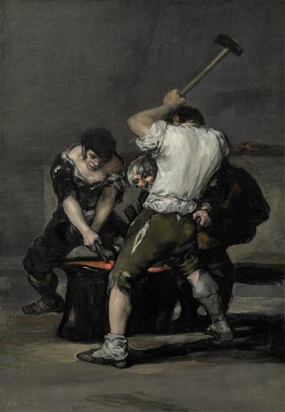 The Forge, c.1812 - c.1816 - Francisco Goya