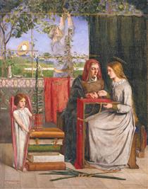 The Childhood of Mary Virgin - Данте Габрієль Росетті